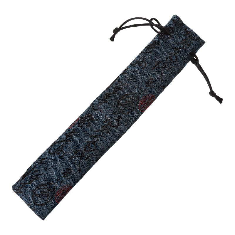 Chinese Style Decorative Folding Hand Fan Bag Dustproof Holder Prote