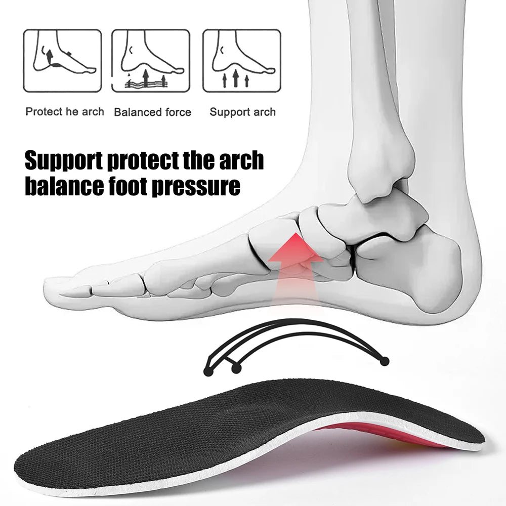 Orthotic Insole Arch Support Flatfoot Orthopedic Insoles For Feet Ease Pressure Of Air Movement Damping Cushion Padding Insole