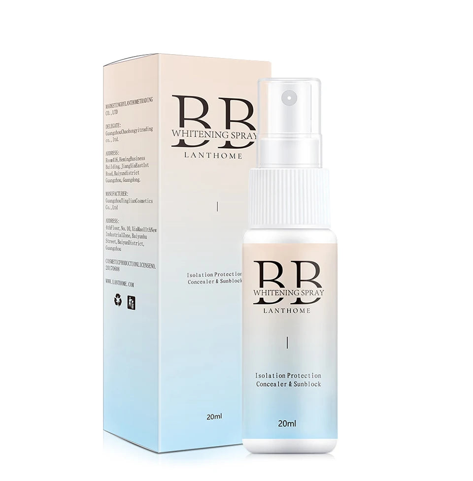 20ML BB Whitening Spray Skin Brightening Moisturizing BB Cream Face Foundation Nourishing Skin Care Beauty Cosmetics