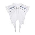 Japanese Gothic Y2K 2 Piece Sets Women Sweet Short White Shawl