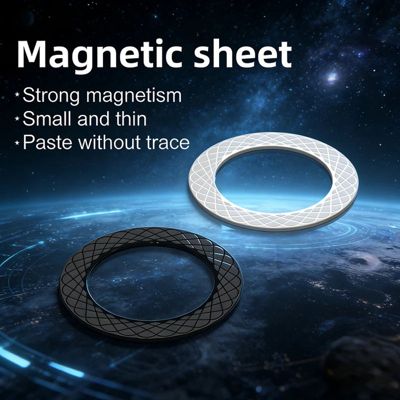 Magnetic Phone Ring Plate for Magsafe Wireless Charging Strong Magnet Sheet Sticker Car Phone Holder for iPhone 17 16 15 Samsung