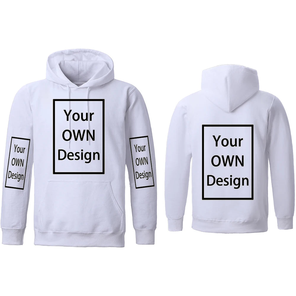 Your OWN Design Brand Logo/Picture Custom Men Women DIY Hoodies Sweatshirt Casual Hoody Clothing 14 Color Loose Fashion New 2023