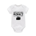 Happy Birthday Mommy Baby Cotton Clothe Baby Onesie Bodysuit Cute