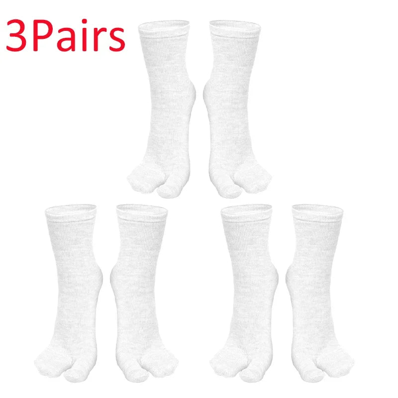 Wiggle Socks Fashion Japanese Style Tabi Toe for Men Women Summer