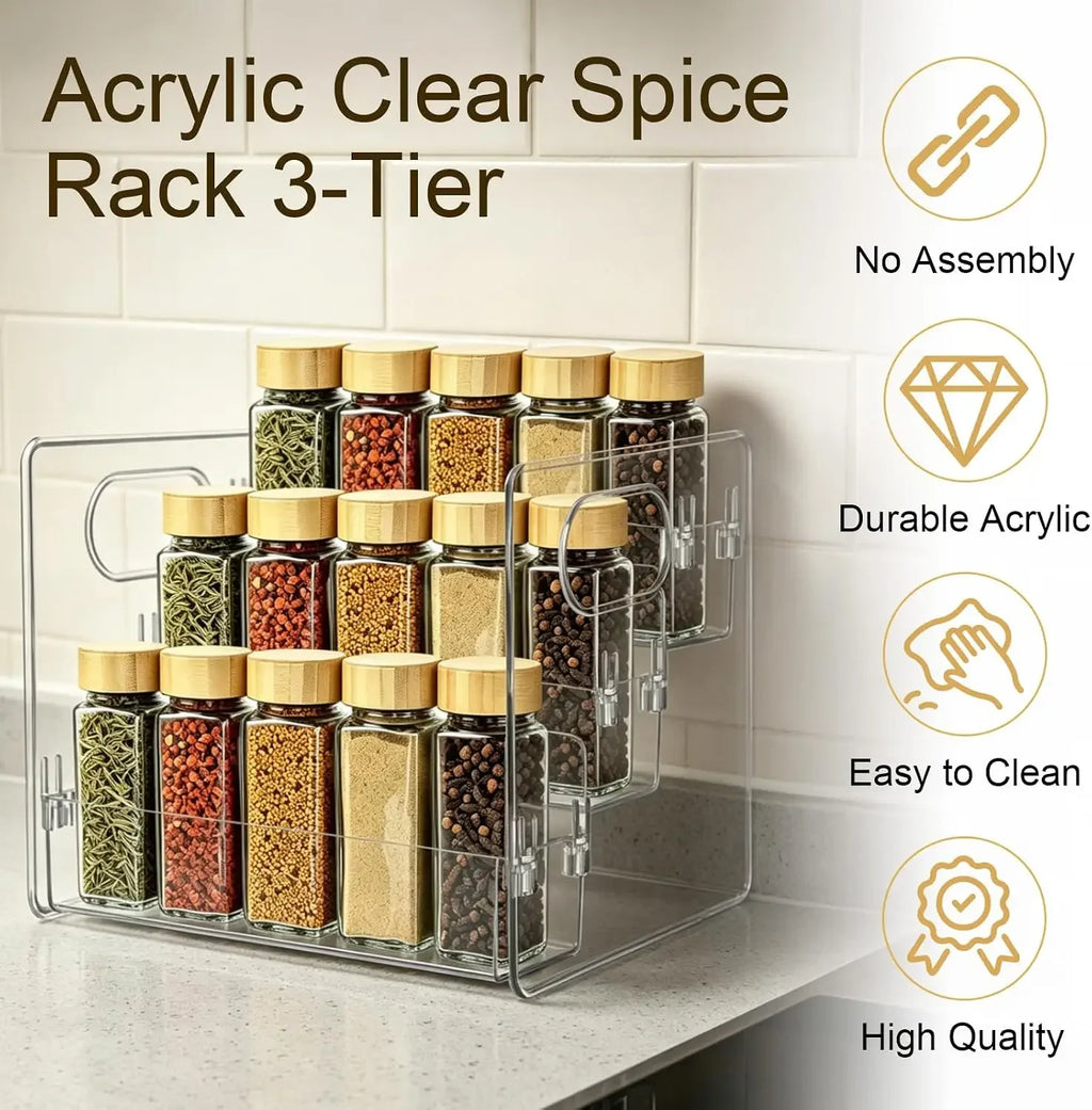 3 Tier Clear Acrylic Organizer Rack