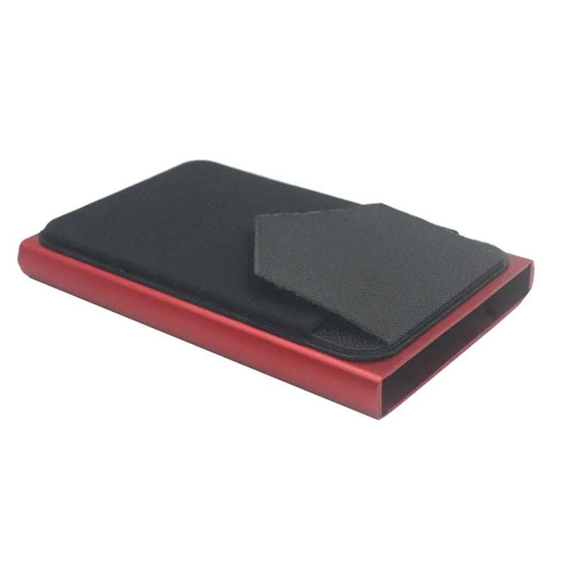 Anti-theft Aluminum Single Box Smart Wallet Slim RFID Fashion Clutch Pop-up Push Button Card Holder Name Card Case bank card bag