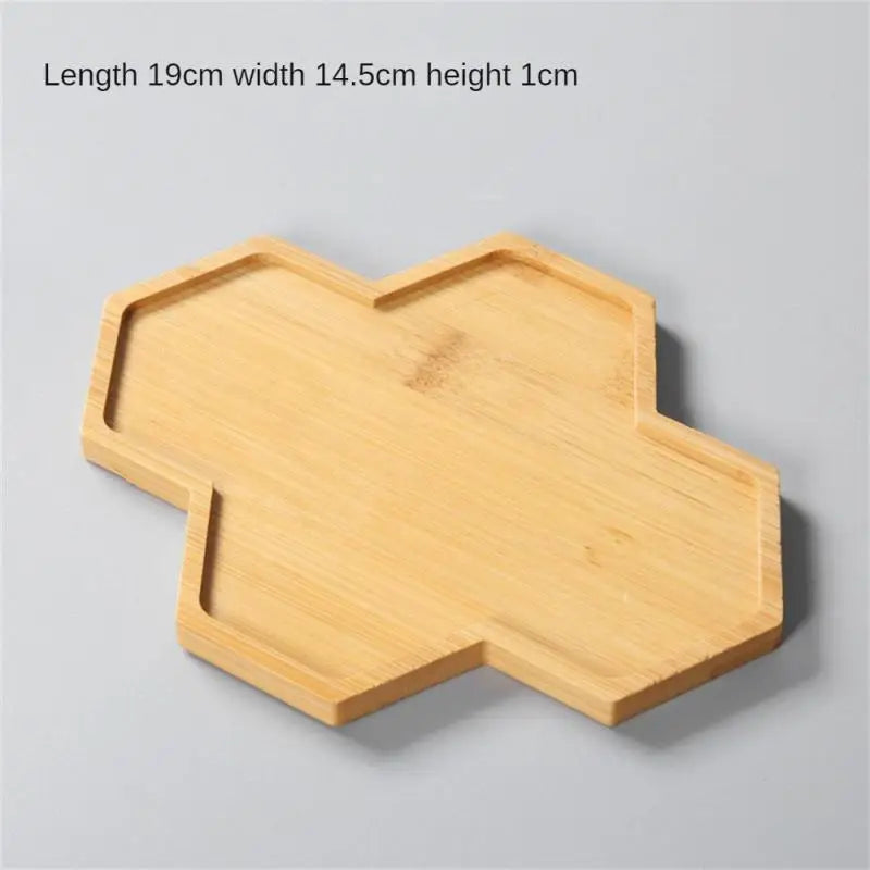 17 Style Bamboo Tray Wood Saucer Flower Pot Tray Cup Pad Coaster Plate Kitchen Decorative Plate Creative Coaster bandeja 화분받침대