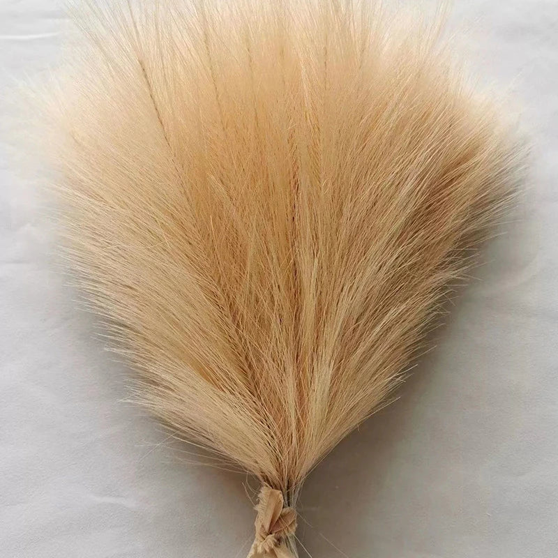 10pcs Artificial Pampas Grass Simulation Feather Wedding Props Reed Home Decor Supplies Table Colorful Pampas Grass 시뮬레이션 풀