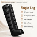 Single Leg Air Compression Massager 8 Air Chambers 8
