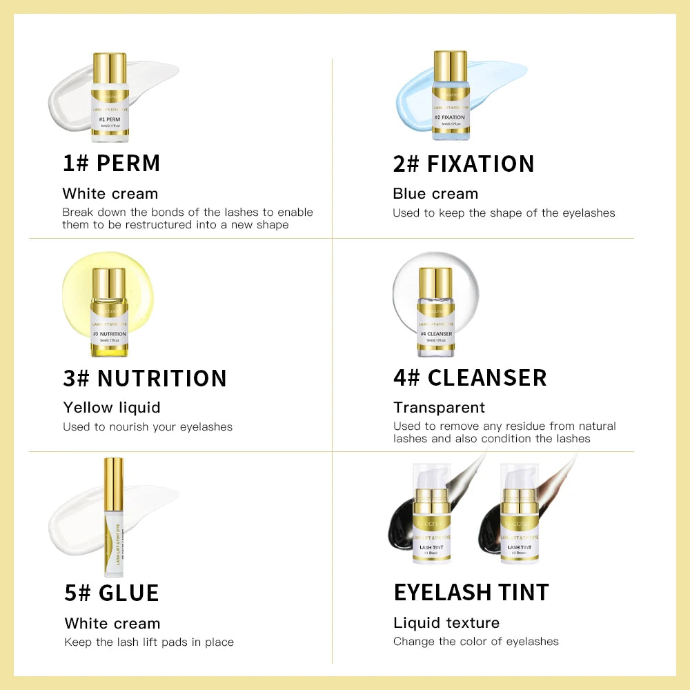 Upgraded Lash Lift &amp; Tint Kit Semi Permanent Eyelash