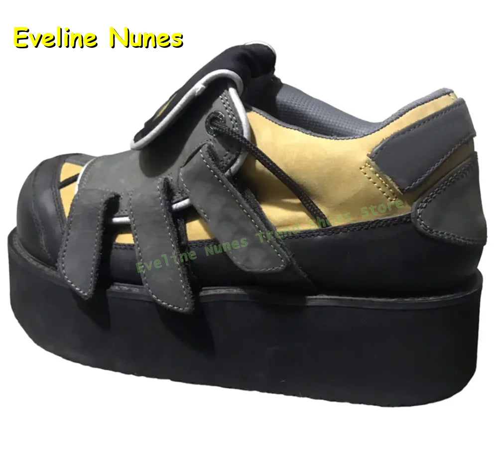 Streetwear Y2K Street Style Trend for Women's Chunky Sole Hook and