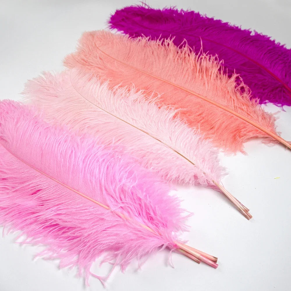 Wholesale 10PCS Natural Ostrich Feathers 15-55cm for Crafts Wedding Party Home Decor Ostrich Plumes Table Centerpiece Feather