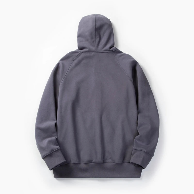 Solid Color Hoodie Men Fashion Zip Up Long Sleeve Oversized Jacket Coat Harajuku Gothic Hooded Sweatshirt Y2K Teen BP13813