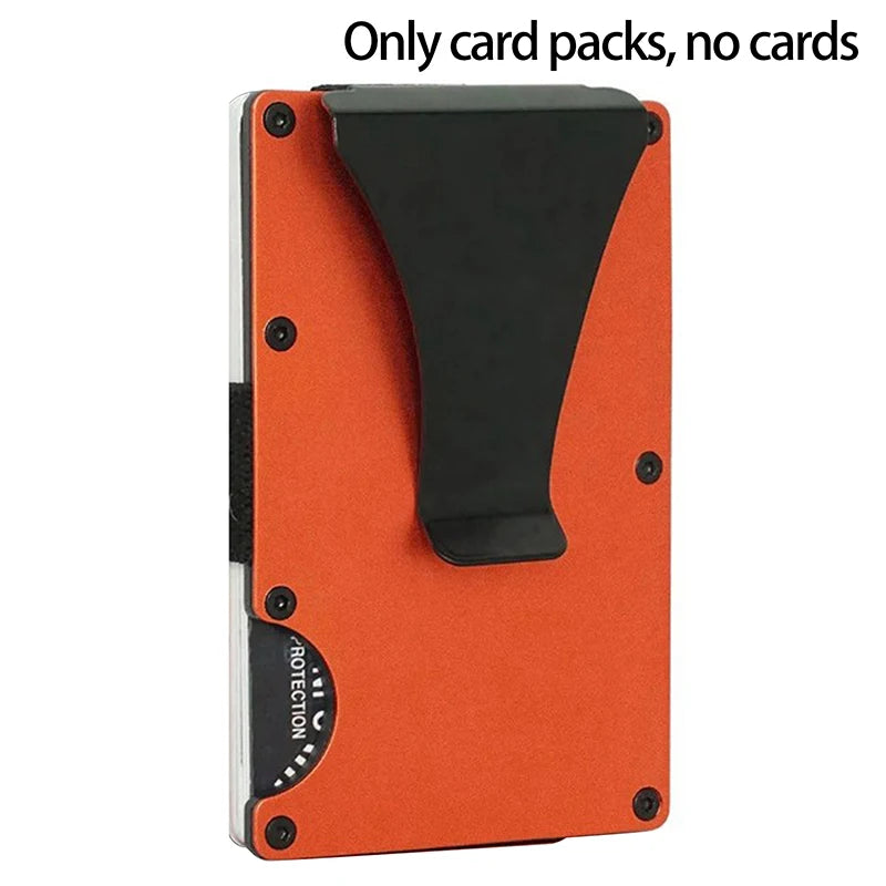RFID Slim Minimalist Wallet For Men Women Credit Card Holder With Money Clip Thin Design For Pocket Camping Activities