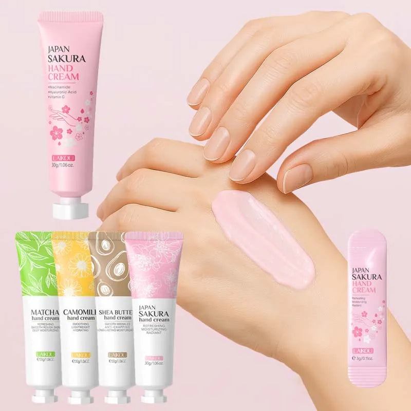 Sakura Nourishing Hand Cream Hands Moisturizing Anti-chapping Brightening Hydrating Hand Cream Hand Skin Care Products Wholesale