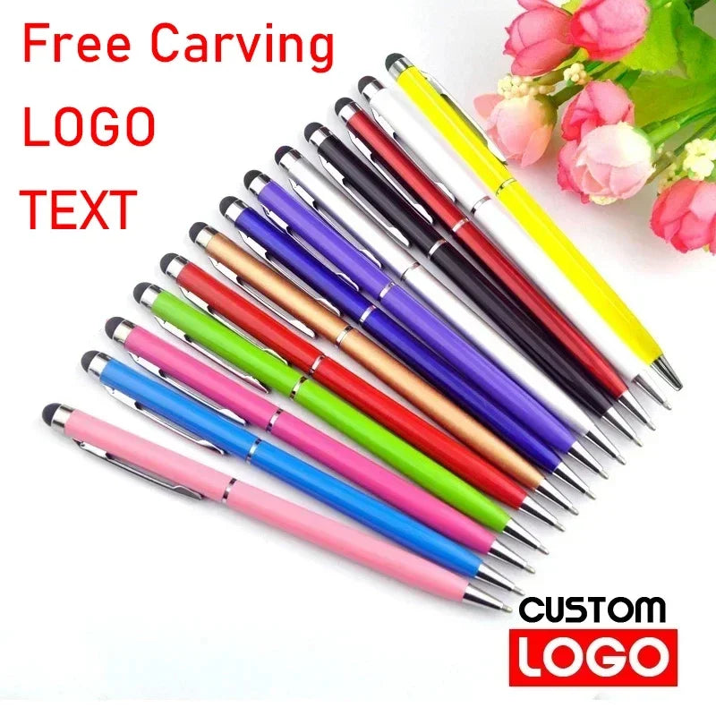 20-200 Pens Each Pack Mini Metal 2-In-1 Stylus Universal Ballpoint