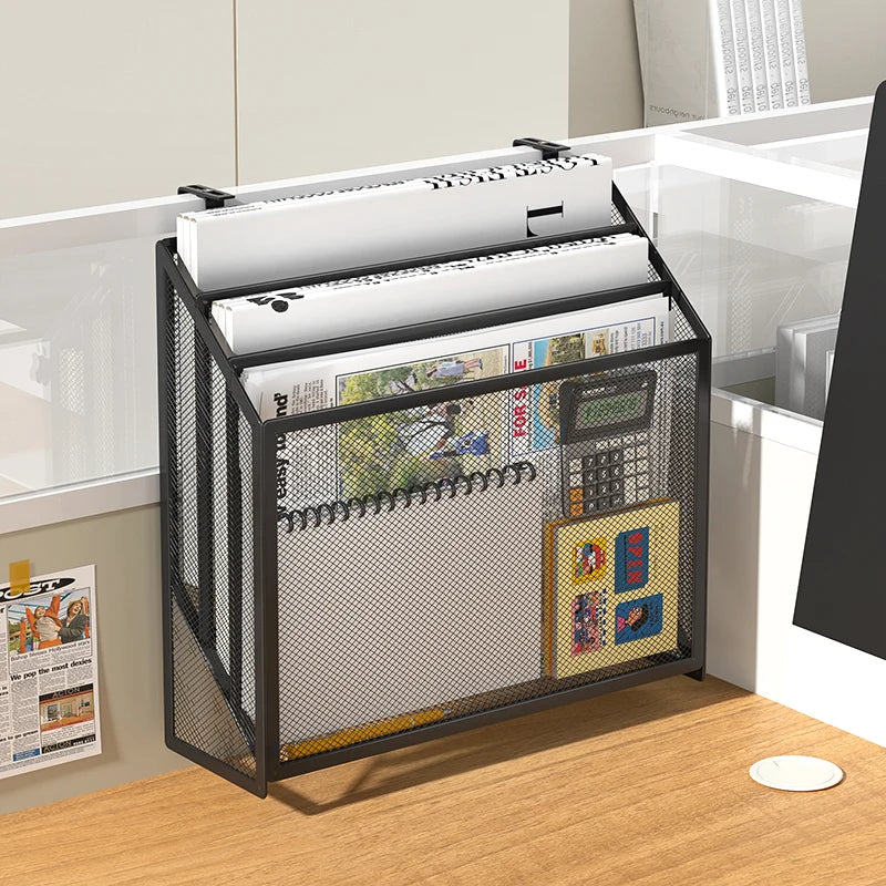 Desk Mail Organizer for Countertops, Mesh Bill Desk Organizer, File and Letter Holder, Letter Tray, Paper Mail Sorter,