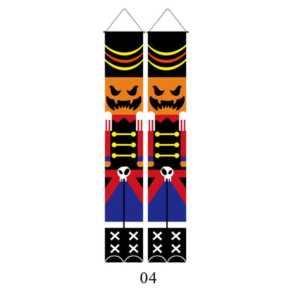 Halloween Decorative Props Mexican Day of the Dead flag Hanging Outdoors Hanging Porch Sign Halloween Welcome Signs Home Decor