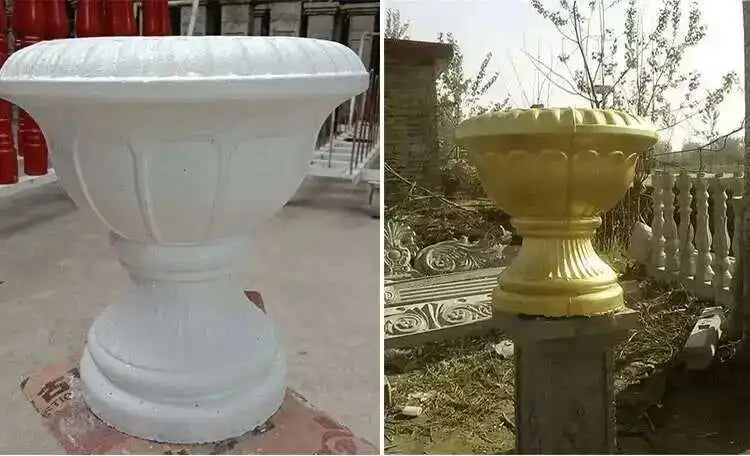 Plastic Thickened ABS Flowerpot Mold Cement Mold for Garden Balcony Fence Square Column Pier Roman Column Concrete Bonsai Mold