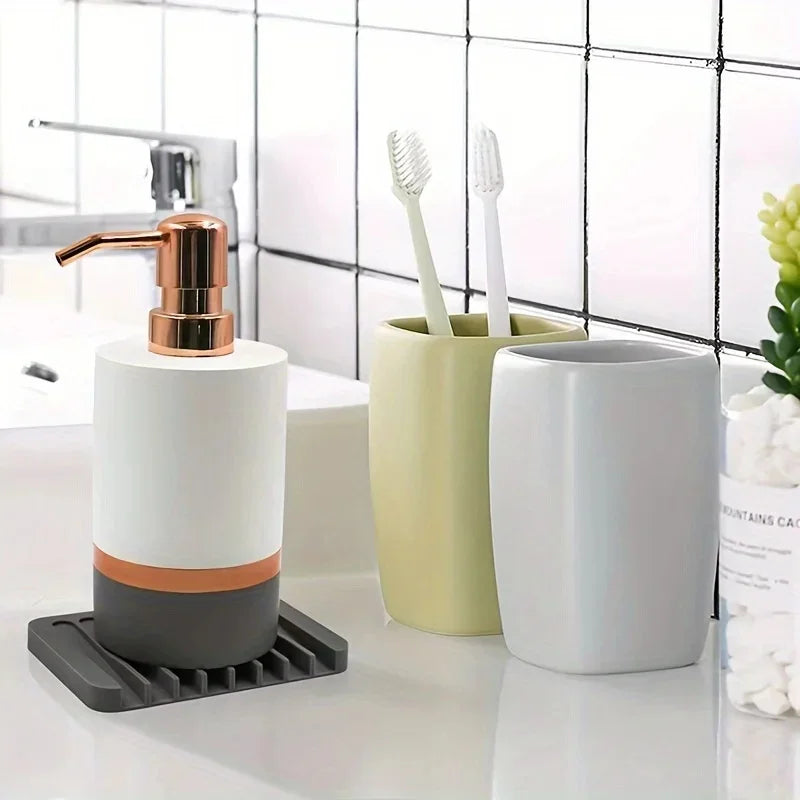 Free Punch Soap Box Silicone Draining Soap Holder Creative