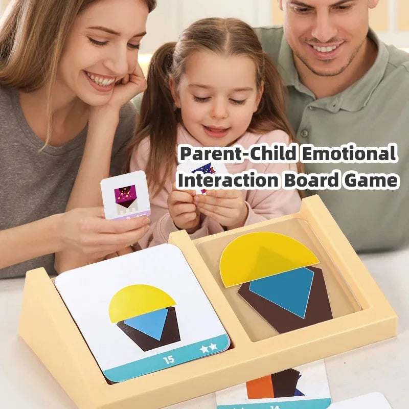 House Designer Toy Puzzle for Kids, Enhances Spatial Thinking and Logical Imagination, Educational Board Game