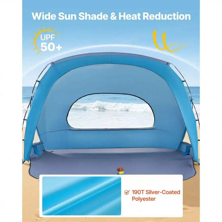 Beach Tent Sun Shelter For 6 Person
