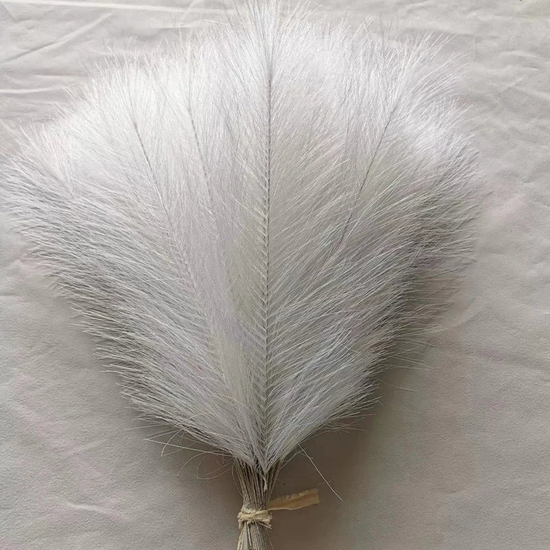 10pcs Artificial Pampas Grass Simulation Feather Wedding Props Reed Home Decor Supplies Table Colorful Pampas Grass 시뮬레이션 풀