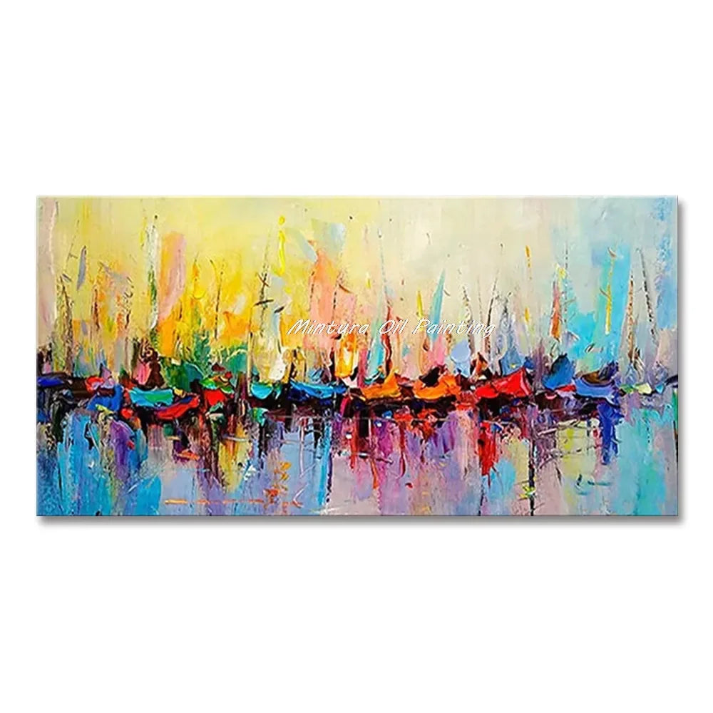 Classic Abstract Aesthetics Wall Art Block Texture HD Oil On Canvas Posters And Prints Home Bedroom Living Room Decoration Gifts