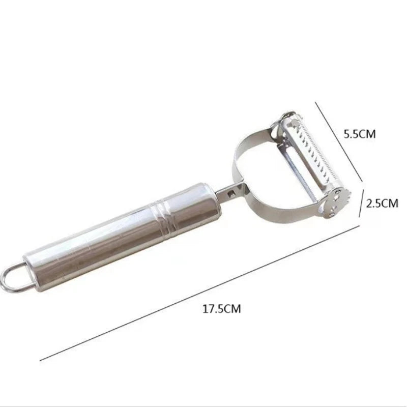 1 Pack Of Stainless Steel Peeler Kitchen Multifunctional Vegetable Cutter Fruit And Vegetable Tools Potato Carrot Melon Grater