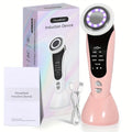 Cloud Prime 7 In 1 Facial And Neck Beauty Device 7 Modes LED Facial Skin Massager, 3 Adjustable Strengths Skincare Massage Tool With Vibration For Christmas And New Year Gifts