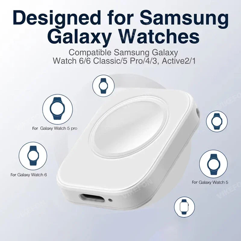 Magnetic Type C Watch Wireless Charger For Samsung Galaxy Watch Ultra/7/6/6 Classic/5 Pro/5/4 /4 classic/3/Active Fast Charging