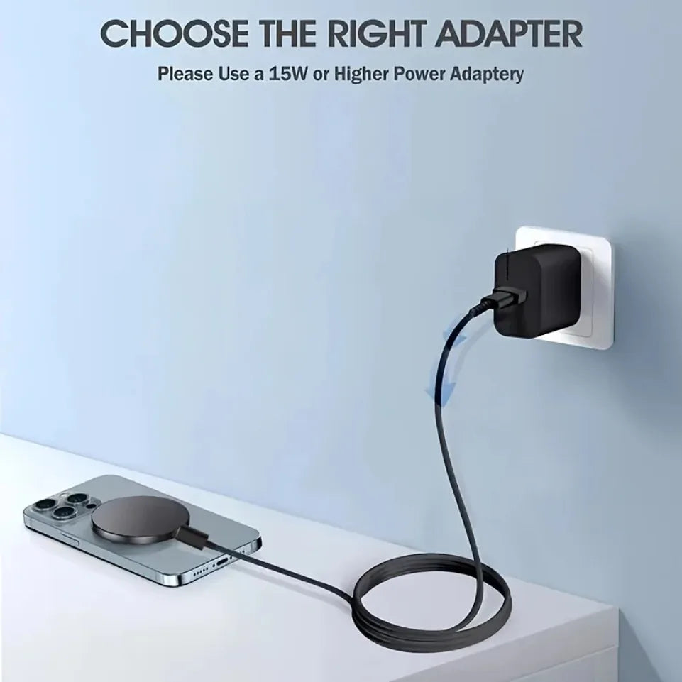 Magnetic Wireless Charger Pad Fast Charging Station For Magsafe iPhone 17 16 15 14 13 12 Pro Max AirPods 4 Pro  Charger Pad