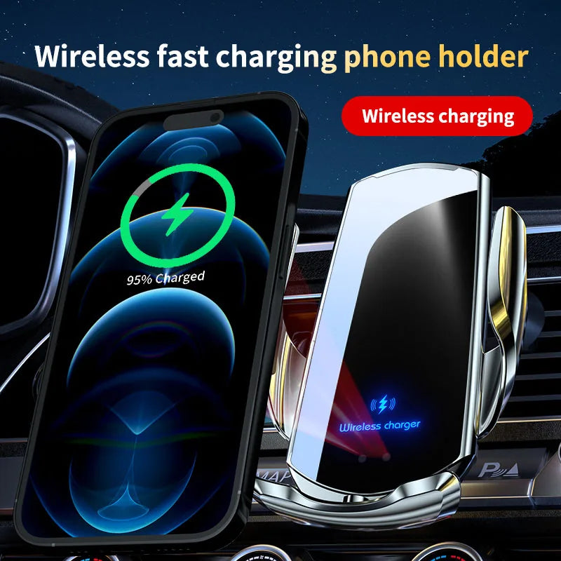 Mobile Phone Holder for Volkswagen Golf R Variant 2025 12.9"Screen Wireless Charger Bracket Gravity Stand MagSafe Car Accessory