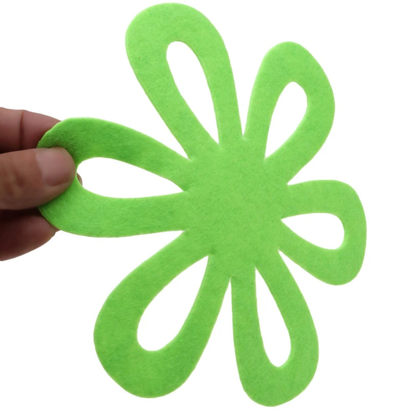 6Pcs Flower-Shaped Pots Pans Separator Scratchproof Protectors for Table Pots and Pans Separator Placemat Kitchen Tools