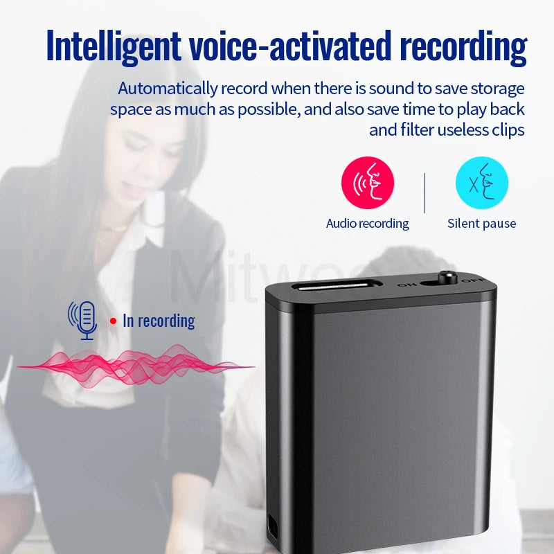 Mini Voice Recorder Portable Intelligent Voice Actived Recording