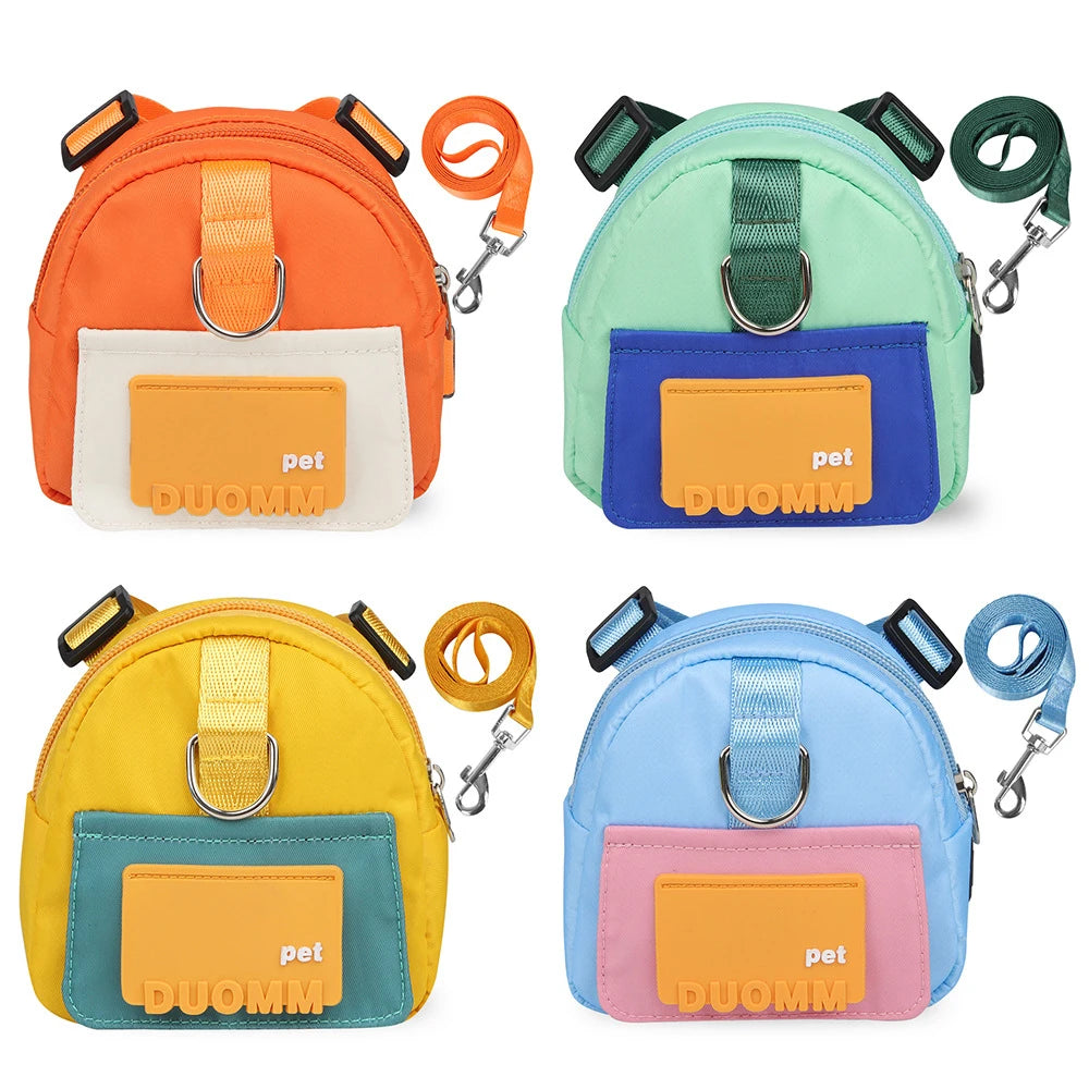 Adjustable Pet Treat Pouch Backpack