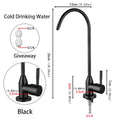 ULA 1/4"Kitchen Faucets Direct Drinking Tap Stainless Steel Water Purifier Faucet Single Cold Water Sink Faucet Filter Faucet