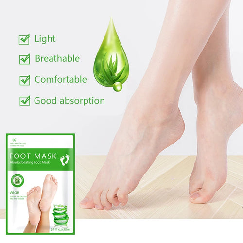 1-10Pcs Exfoliating Foot Mask Foot Spa Pedicure Socks Removing Dead Skin Whitening Heels Peeling Anti Cracked Foot Skin Care