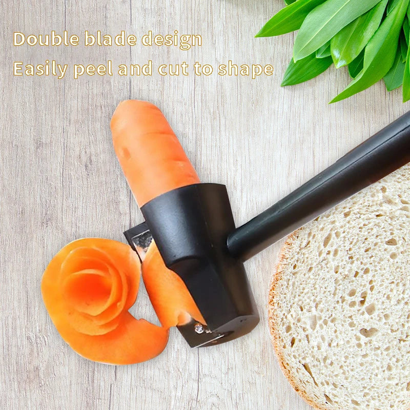 Manual spiral slicer Vegetable slicer Spiral peeler Fruits Peeler Kitchen Roll Flower Decorative Tool