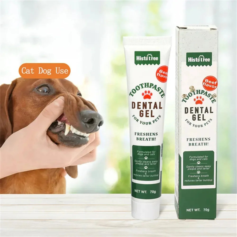 Pet Dog Tootpaste Cleaning Supplies Vanilla Beef Flavor Pet