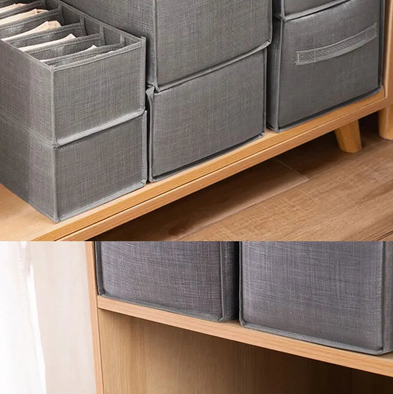 Closets Clothes Organizer Foldable Clothing Jeans Storage Box Closet Drawer Organiser for Pants Jeans T Shirt Underwear Leggings