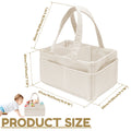 Corduroy Baby Diaper Caddy Organizer