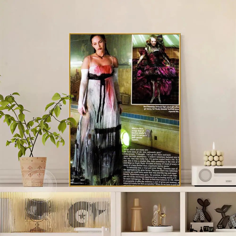 Pop Movie Jennifer Body Poster Versatile HD Waterproof Wall Art Self-Adhesive Decor for Any Space Ideal Gift