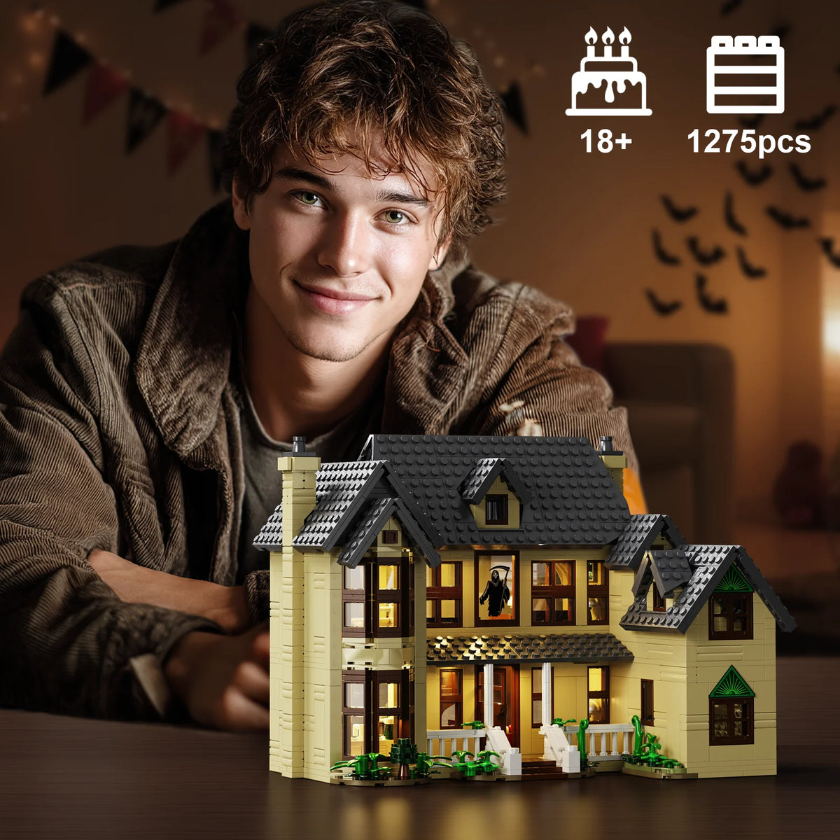 Horror House Building Block Set Home Decor Scary Movie