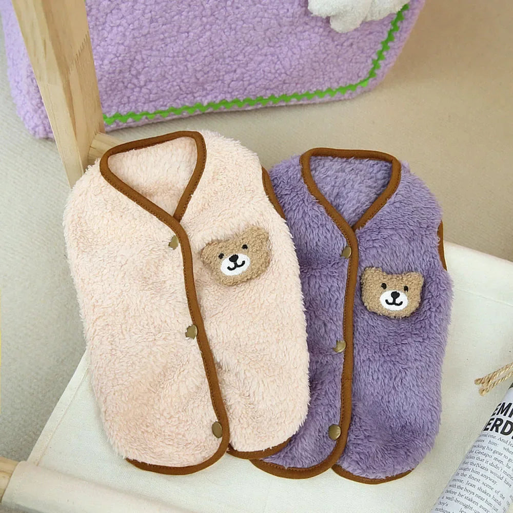 Luxury Pet Cat Costume Clothes for Cats Winter Kitten Sphynx Sweatshirt Puppy Fleece Vest Warm Jacket Coat Small Dogs Clothing