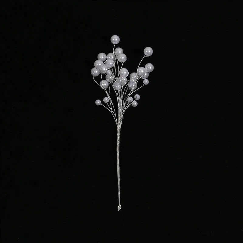 New Mini Pearl Flower Stem Beads Bridal Bouquet Wedding Balloon Cake DIY Party Artificial Flower Bouquet Home Decor