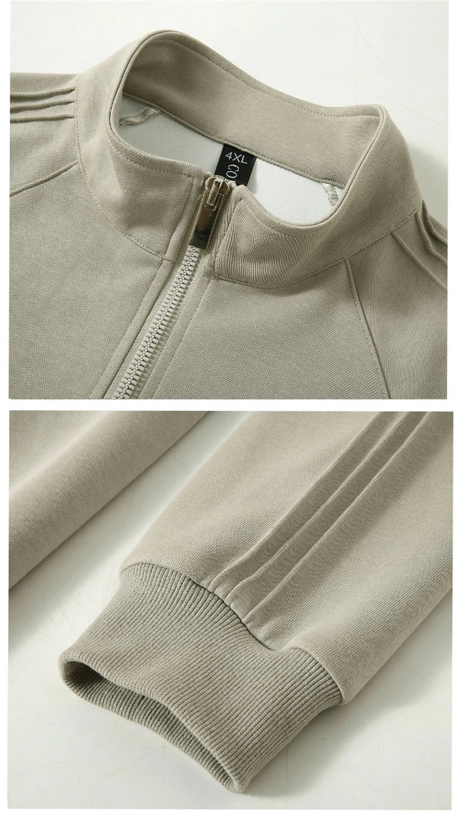 Harajuku Vintage Stand-up Collar Sweatshirts Men 12XL Plus Size Sweatshirt Spring Autumn Pullover Big Size 10XL