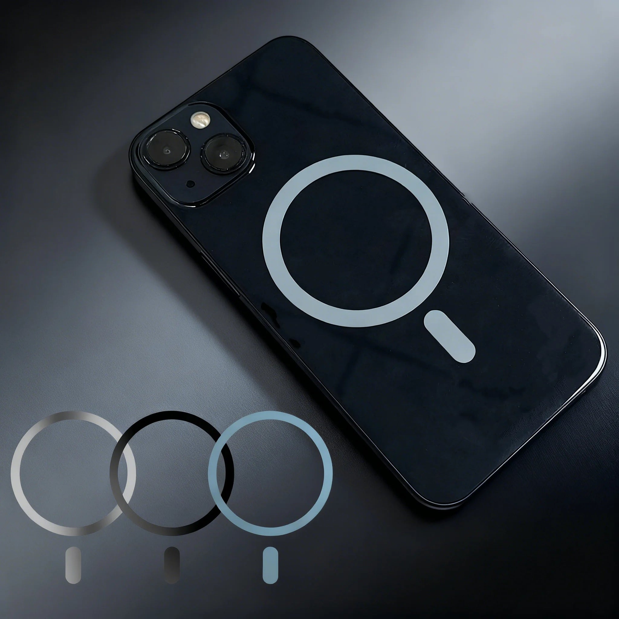 2/5pcx Universal Metal Plate Ring for wireless charging Wireless Charger Iron Sheet Sticker Mini Sticker