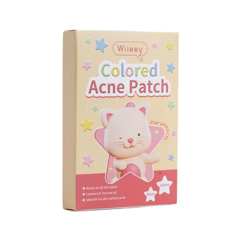 144Pcs/Set Star Pimple Patch Acne Colorful Invisible Acne Removal Skin Care Stickers Concealer Face Spot Beauty Makeup Tools