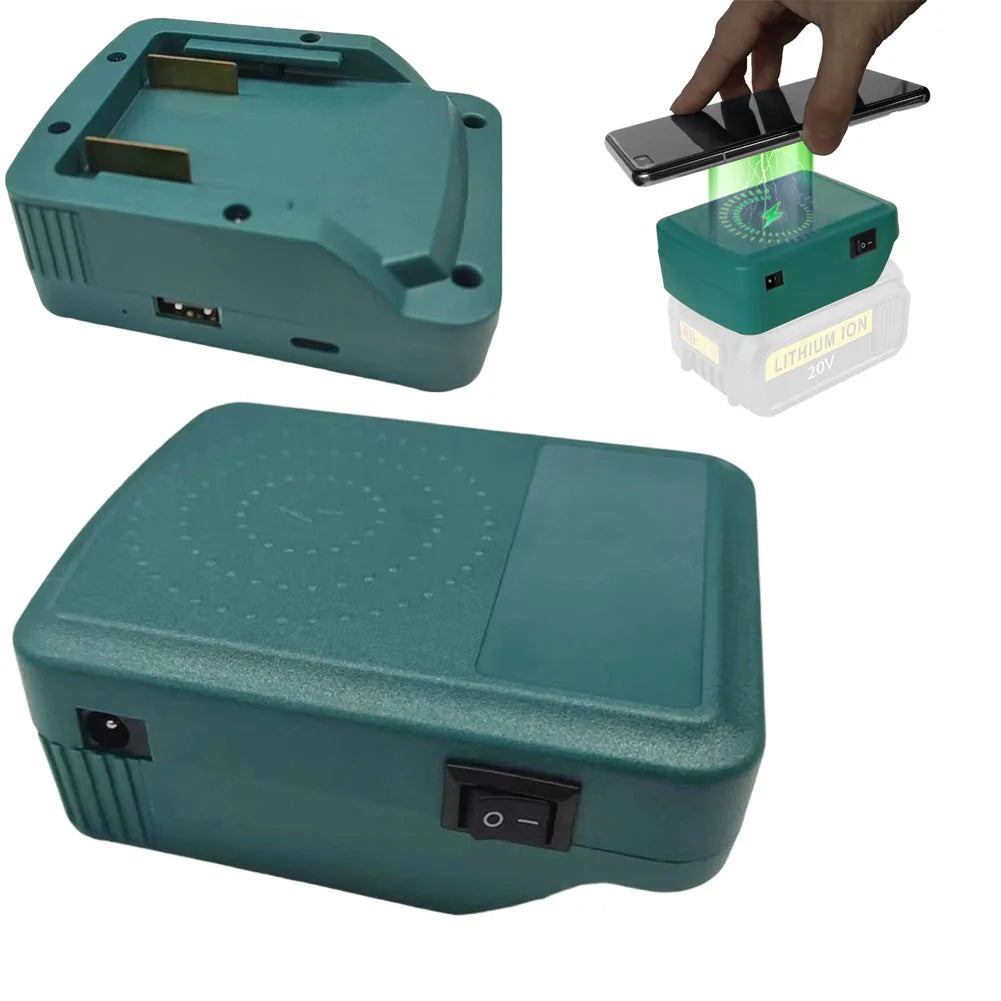 Wireless Charger Adapter for Metabo 18V Battery